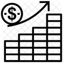 Crecimiento Financiero Crecimiento De Efectivo Aumento Salarial Icono