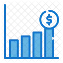 Crecimiento financiero  Icono