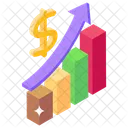 Grafico De Crecimiento Analisis Empresarial Estadisticas Empresariales Icono