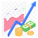 Grafico De Datos Crecimiento Empresarial Analisis De Datos Icon