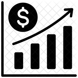 Crecimiento financiero  Icono