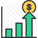 Crecimiento Financiero Crecimiento Del Dinero Crecimiento Icon