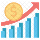 Crecimiento financiero  Icono