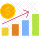 Crecimiento financiero  Icono