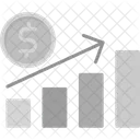 Crecimiento financiero  Icono