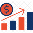 Crecimiento financiero  Icono