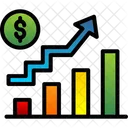 Crecimiento financiero  Icono