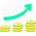 Crecimiento Financiero Crecimiento Del Dinero Crecimiento Icon