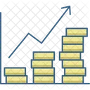Crecimiento financiero  Icono