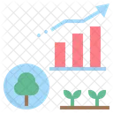 Crecimiento forestal  Icono