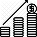 Crecimiento del dinero  Icono