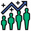 Crecimiento Demografico Poblacion Aumento Icono