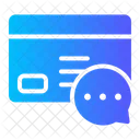 Credit Card Debit Card Chat Balloon Icon