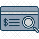 Credit Card Search Find Icon