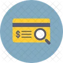 Credit Card Search Find Icon