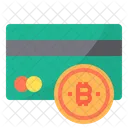 Credit Card Money Bitcoin Cryptocurrency Credit Card Debitcard Icon