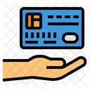 Credit Card Debit Card Hand Icon