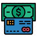 Credit Card Withdraw Money Banknote Icon