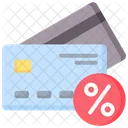 Credit Card Interest Rate Business And Finance Icon