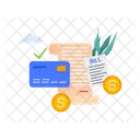 Credit Card Bill Money Icon