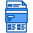 Credit Card Bill  Icon