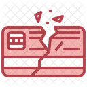 Credit Card Broken  Icon