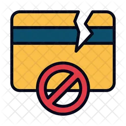 Credit card decline  Icon