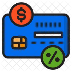 Credit Card Discount  Icon