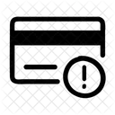 Credit Card Error Card Payment Fail Transaction Failed Icon