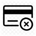 Credit Card Error Card Payment Fail Transaction Failed Icon