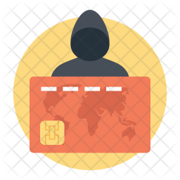 Credit Card Fraud Icon of Flat style - Available in SVG, PNG, EPS, AI ...