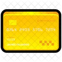 신용 카드 골드  아이콘