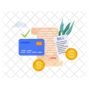 Credit Card Bill Money Icon