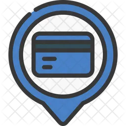 Credit Card Location  Icon