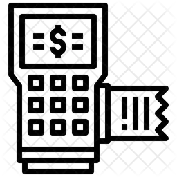신용 카드 기계  아이콘