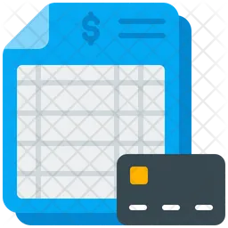 Credit Card Spreadsheet  Icon