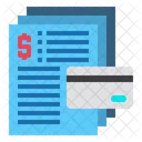 Credit Card Statement  Icon