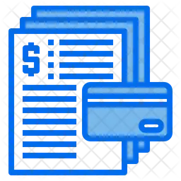 Credit Card Statement  Icon