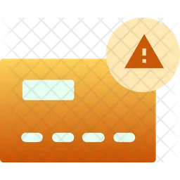 Credit Card Warning  Icon