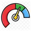 Credit Score Speedometer Gauge Icon