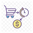 Credit to buy products online  Icon