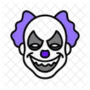 Creepy Clown Scary Circus Icon