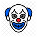 Creepy Clown Scary Circus Icon