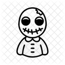 Creepy Doll Scary Toy Icon