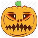 Creepy Pumpkin Scary Pumpkin Creepy Icône