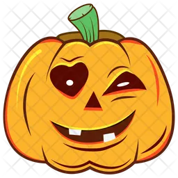 Creepy Pumpkin Emoji Icon