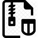 Seguridad Archivo Zip Icono