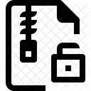 Seguridad Archivo Zip Icono