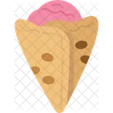 Crepe Cone Dessert Icon