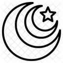 Crescent And Star Icon
